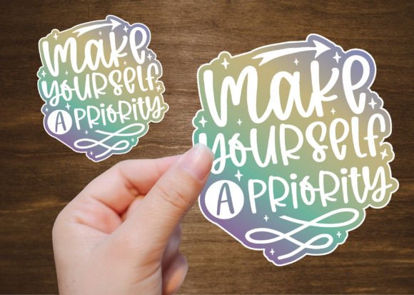Gradient Color Sticker Svg Design for Graphics and Crafts