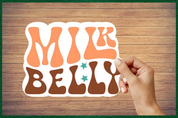 Milk Belly Sticker Svg Graphics
