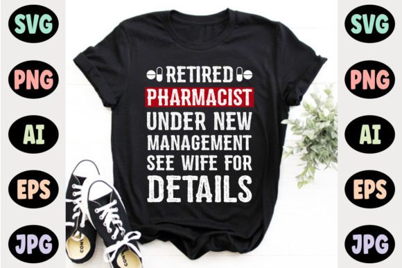 Pharmacist Lettering T-shirt Design Graphics