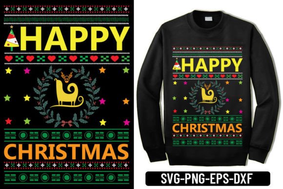 Ugly Sweater - Happy Christmas Graphics