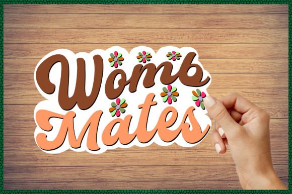 Womb Mates Sticker Svg: Graphics for Crafts Projects